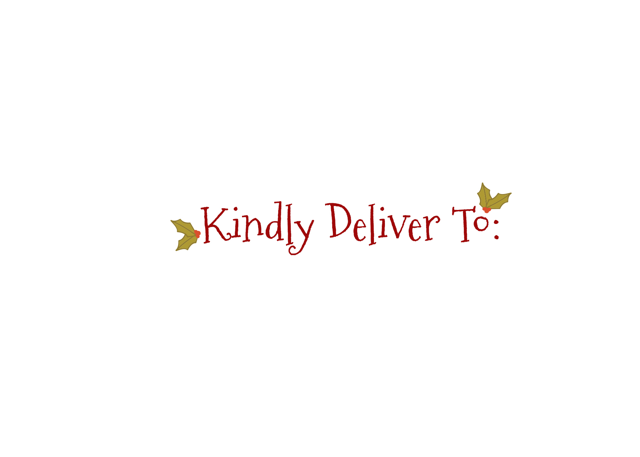 Kindly Deliver To Envelope Template Simply Sianne Marketing Brand 