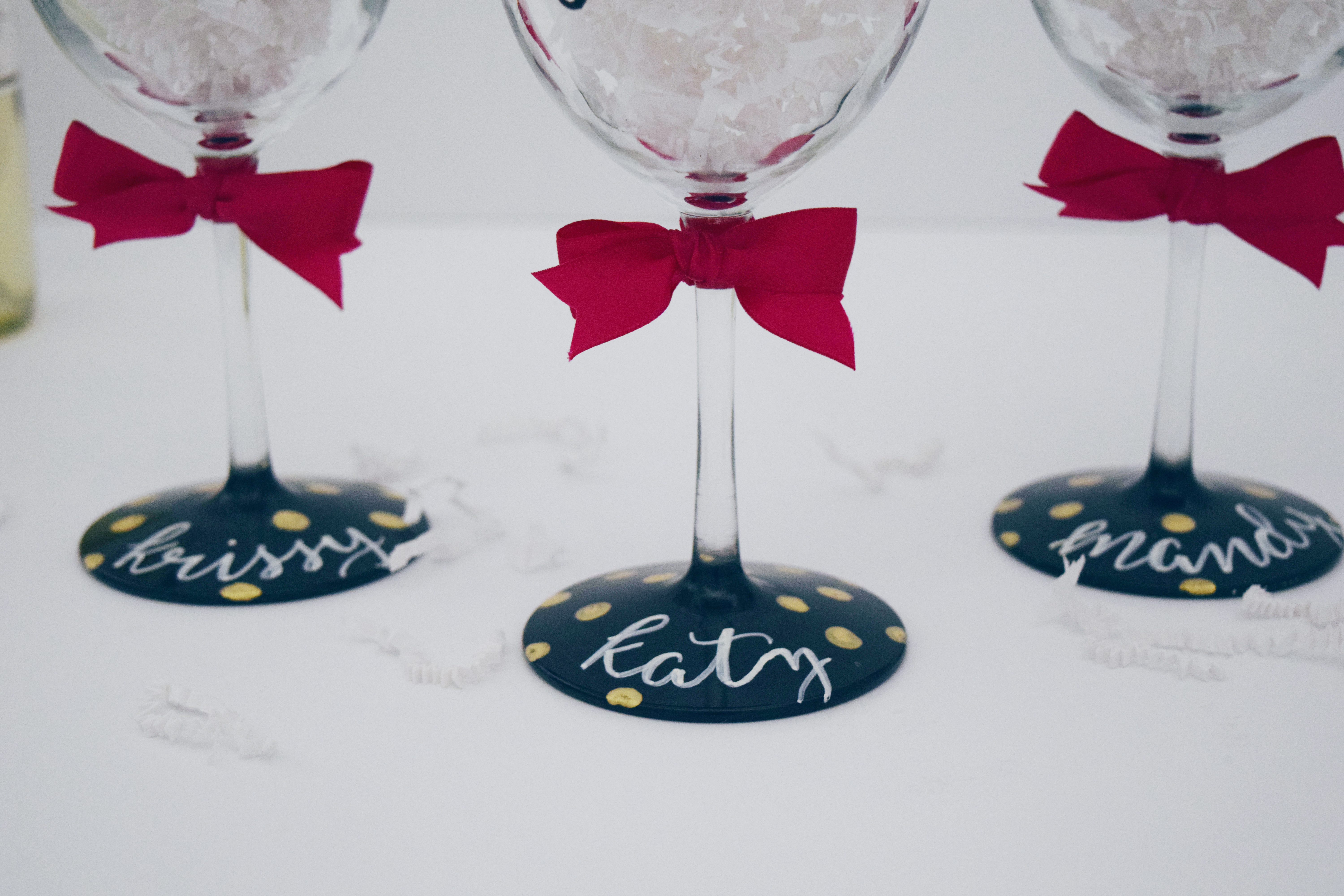 Kate Spade Inspired Customized Wine Glasses Simply Sianne