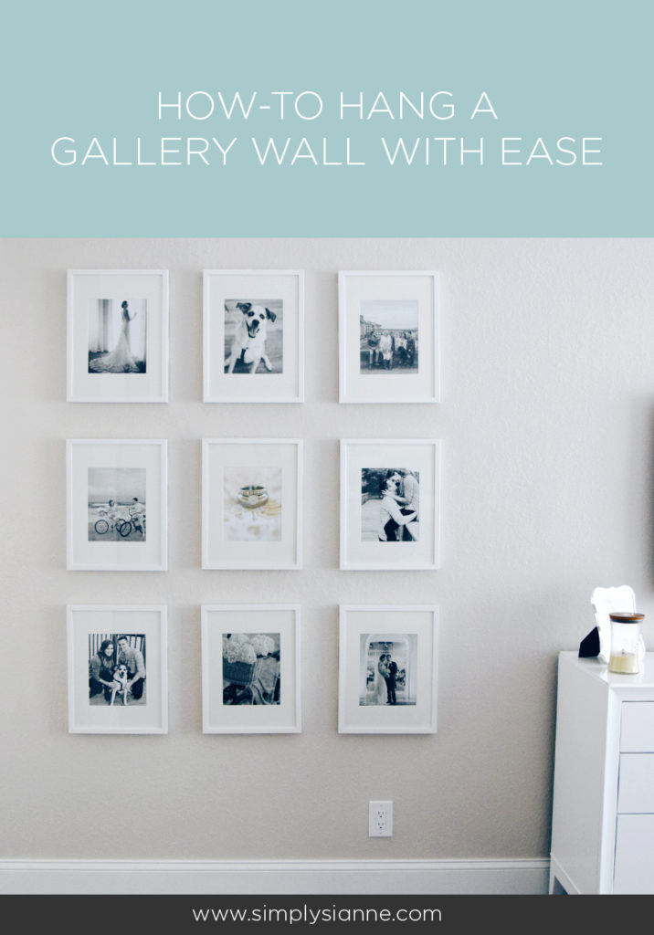 The Only Tip You Need To Hang Your Gallery Wall | Simply Sianne