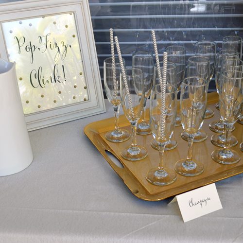 Bridal Shower Champagne Table